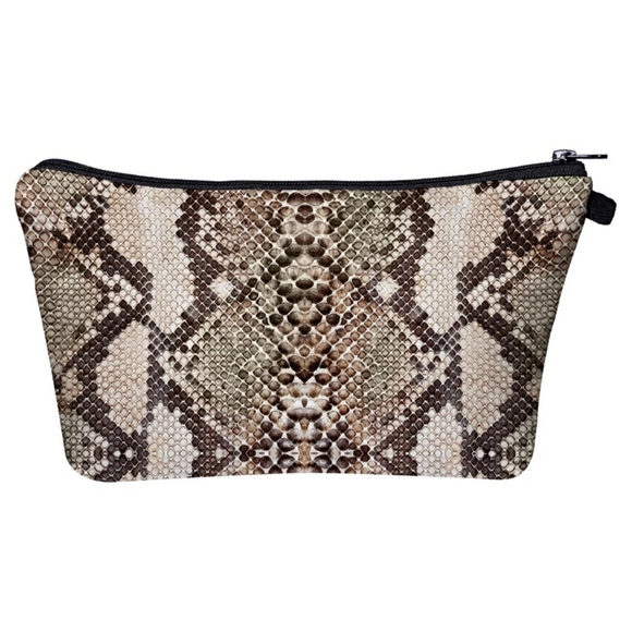 None Handbags - xx Vegan Snakeskin Makeup Bag $7 Bundle ADD ON NWT